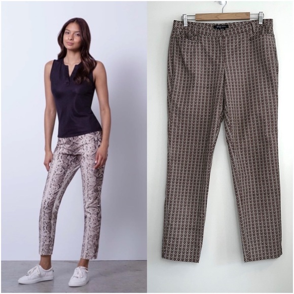 ETCETERA Geo Flora Print Ankle-Length Pant - Picture 1 of 11